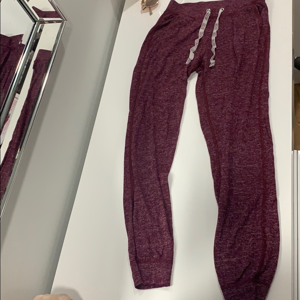 Justice Burgundy Sweat Pants
